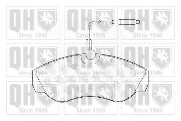 QUINTON HAZELL BP811 Комплект гальмівних колодок, дискове гальмо