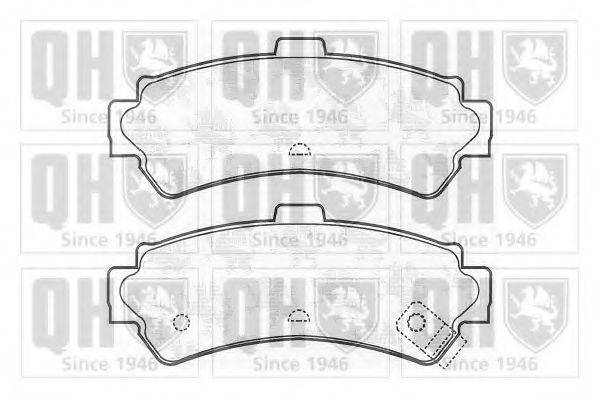 QUINTON HAZELL BP961 Комплект гальмівних колодок, дискове гальмо