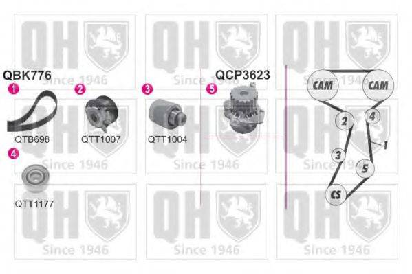 QUINTON HAZELL QBPK7761 Водяний насос + комплект зубчастого ременя