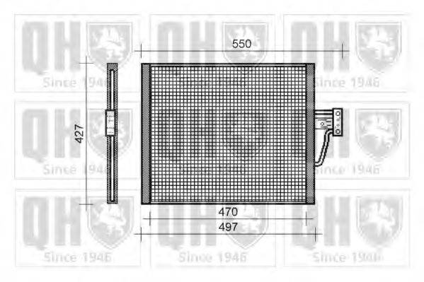 QUINTON HAZELL QCN140 Конденсатор, кондиціонер