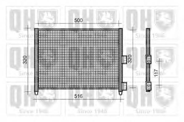 QUINTON HAZELL QCN406 Конденсатор, кондиціонер