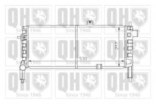 QUINTON HAZELL QER1247 Радіатор, охолодження двигуна