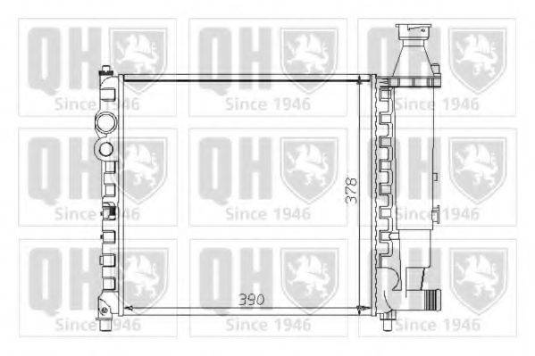 QUINTON HAZELL QER1255 Радіатор, охолодження двигуна