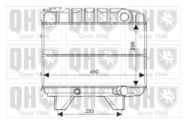 QUINTON HAZELL QER1260 Радіатор, охолодження двигуна