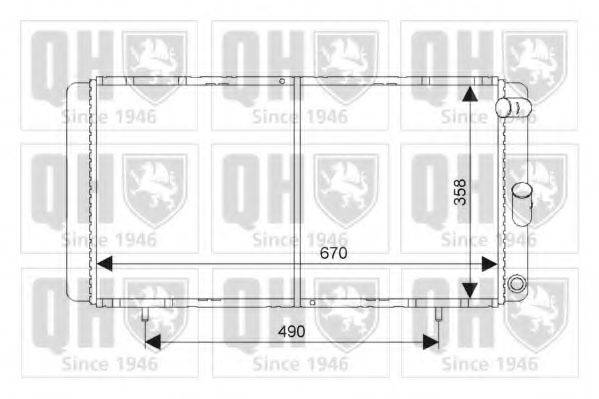 QUINTON HAZELL QER1322 Радіатор, охолодження двигуна