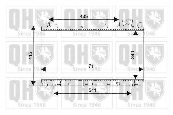 QUINTON HAZELL QER1787 Радіатор, охолодження двигуна