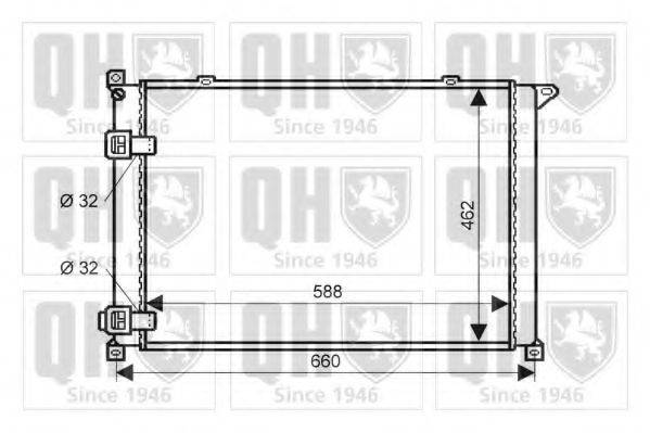 QUINTON HAZELL QER1842 Радіатор, охолодження двигуна