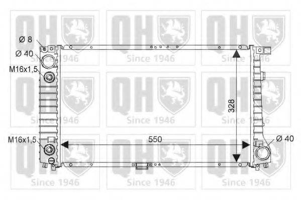 QUINTON HAZELL QER1865 Радіатор, охолодження двигуна