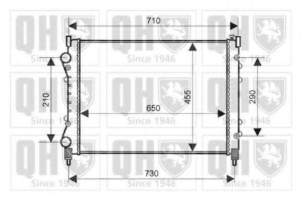 QUINTON HAZELL QER2093 Радіатор, охолодження двигуна