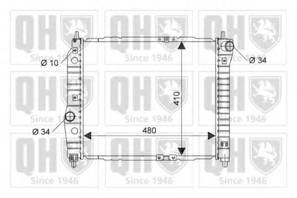 QUINTON HAZELL QER2130 Радіатор, охолодження двигуна