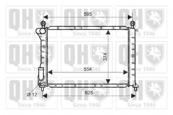QUINTON HAZELL QER2137 Радіатор, охолодження двигуна