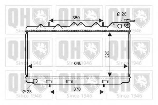 QUINTON HAZELL QER2258 Радіатор, охолодження двигуна