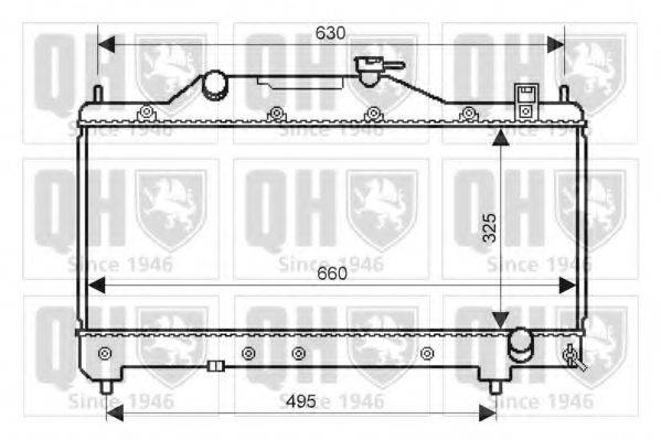 QUINTON HAZELL QER2327 Радіатор, охолодження двигуна