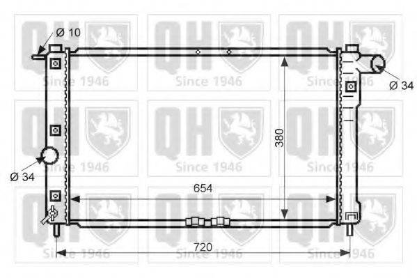 QUINTON HAZELL QER2379 Радіатор, охолодження двигуна