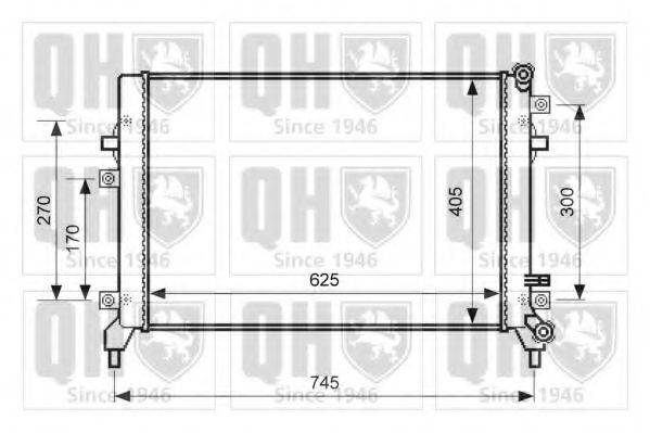 QUINTON HAZELL QER2618 Радіатор, охолодження двигуна