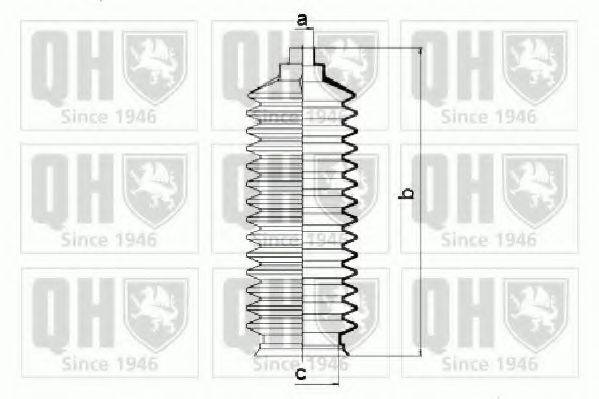 QUINTON HAZELL QG1166 Комплект пильника, рульове керування