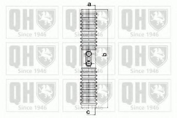 QUINTON HAZELL QG1257 Комплект пильника, рульове керування