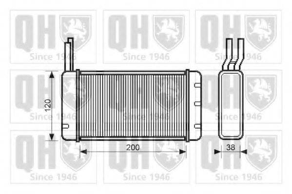 QUINTON HAZELL QHR2005 Теплообмінник, опалення салону