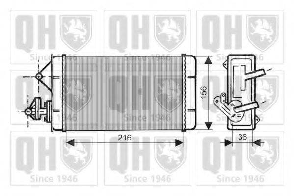 QUINTON HAZELL QHR2053 Теплообмінник, опалення салону