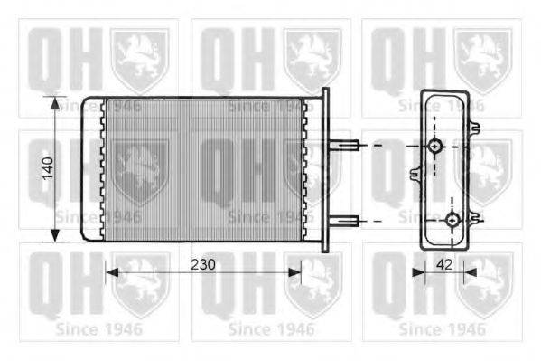 QUINTON HAZELL QHR2066 Теплообмінник, опалення салону