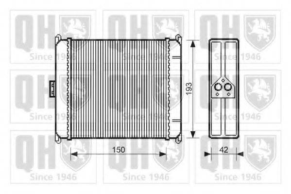 QUINTON HAZELL QHR2085 Теплообмінник, опалення салону