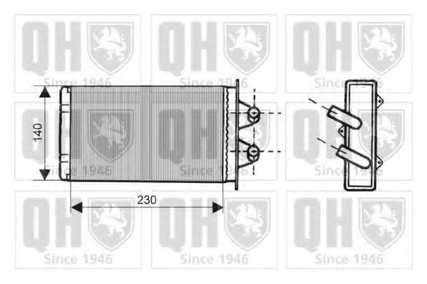 QUINTON HAZELL QHR2130 Теплообмінник, опалення салону