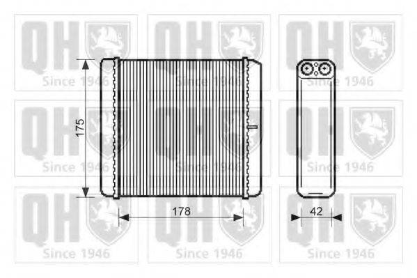 QUINTON HAZELL QHR2131 Теплообмінник, опалення салону