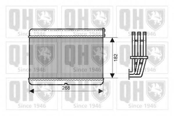 QUINTON HAZELL QHR2179 Теплообмінник, опалення салону