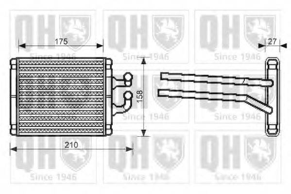 QUINTON HAZELL QHR2209 Теплообмінник, опалення салону