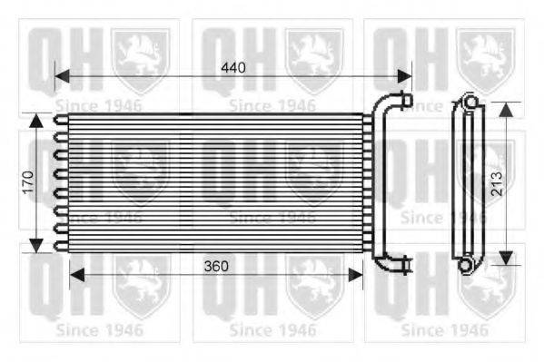 QUINTON HAZELL QHR2213 Теплообмінник, опалення салону