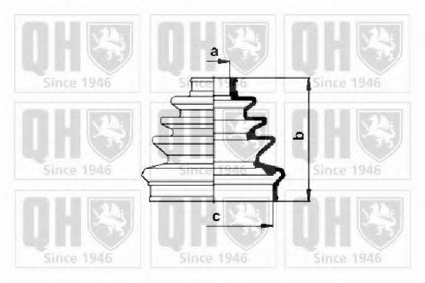 QUINTON HAZELL QJB1040 Комплект пильника, приводний вал