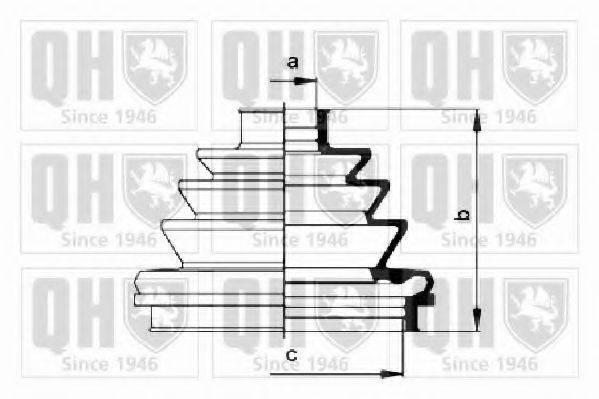 QUINTON HAZELL QJB215 Комплект пильника, приводний вал