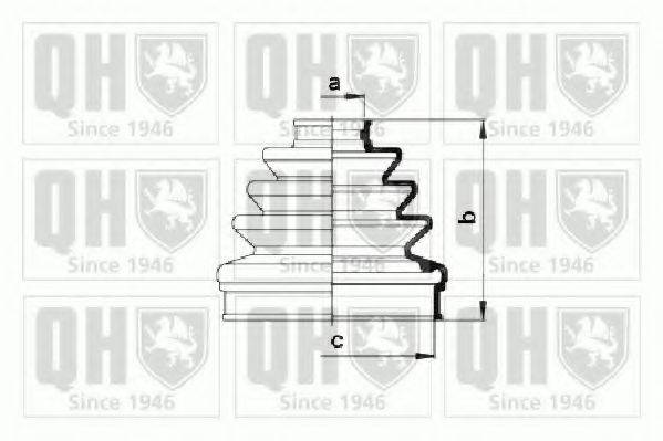 QUINTON HAZELL QJB824 Комплект пильника, приводний вал