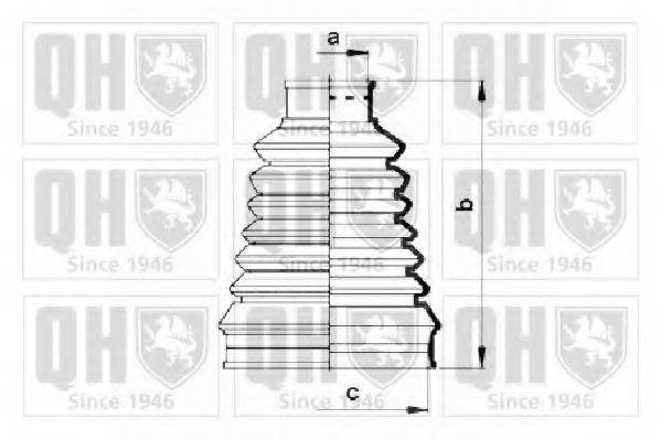 QUINTON HAZELL QJB880 Комплект пильника, приводний вал