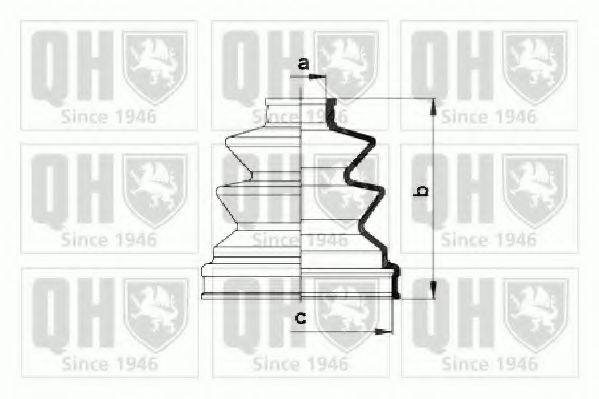 QUINTON HAZELL QJB896 Комплект пильника, приводний вал