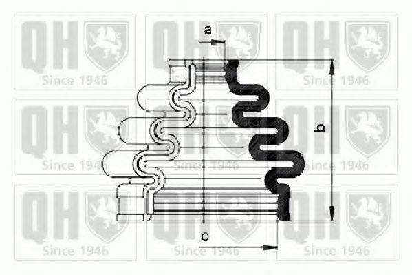 QUINTON HAZELL QJB903 Комплект пильника, приводний вал