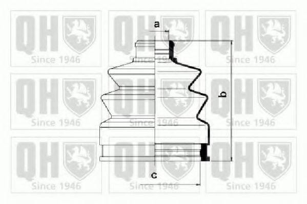 QUINTON HAZELL QJB967 Комплект пильника, приводний вал