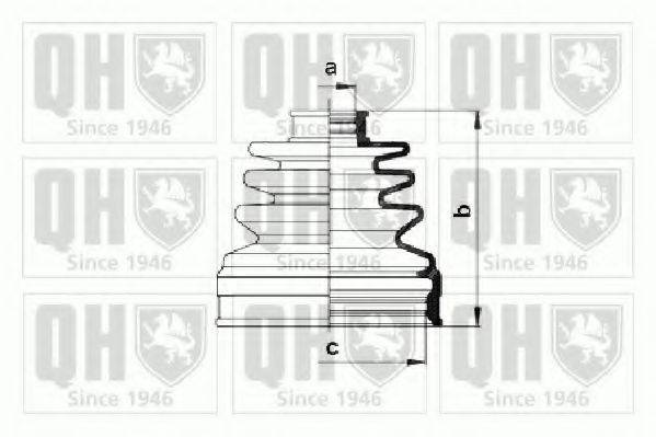 QUINTON HAZELL QJB980 Комплект пильника, приводний вал