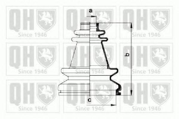 QUINTON HAZELL QJB998 Комплект пильника, приводний вал