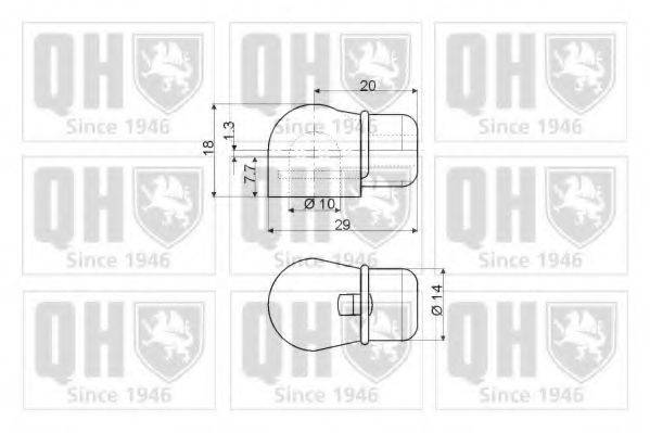 QUINTON HAZELL QTS128305 Газова пружина, кришка багажника