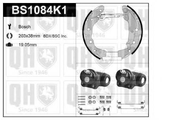 QUINTON HAZELL BS1084K1 Комплект гальм, барабанний гальмівний механізм