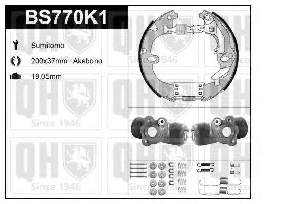 QUINTON HAZELL BS770K1 Комплект гальм, барабанний гальмівний механізм