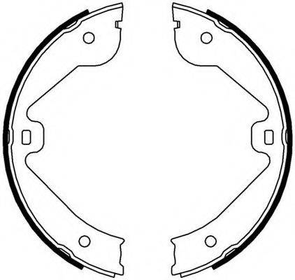 FERODO FSB4000 Комплект гальмівних колодок, стоянкова гальмівна система