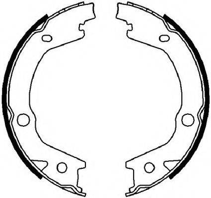 FERODO FSB4021 Комплект гальмівних колодок, стоянкова гальмівна система