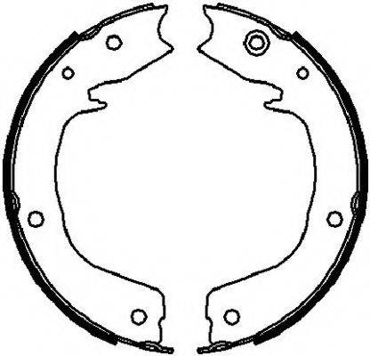 FERODO FSB4027 Комплект гальмівних колодок, стоянкова гальмівна система