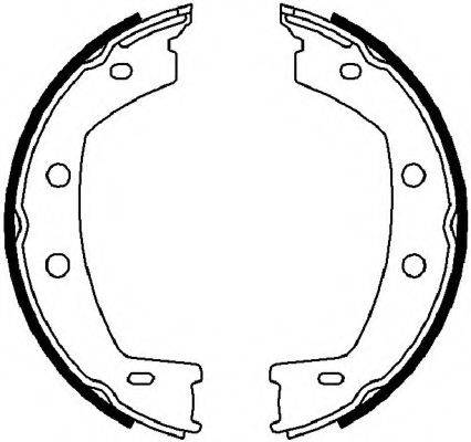 FERODO FSB4032 Комплект гальмівних колодок, стоянкова гальмівна система