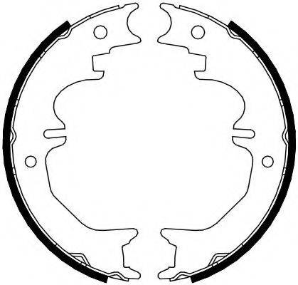 FERODO FSB4120 Комплект гальмівних колодок, стоянкова гальмівна система