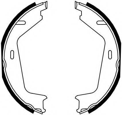 FERODO FSB4130 Комплект гальмівних колодок, стоянкова гальмівна система