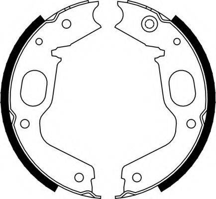 FERODO FSB663 Комплект гальмівних колодок, стоянкова гальмівна система