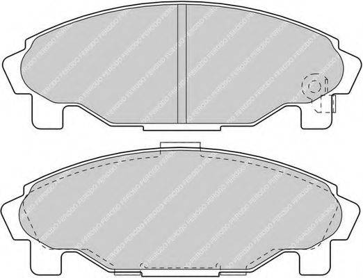 FERODO FDB1009 Комплект гальмівних колодок, дискове гальмо